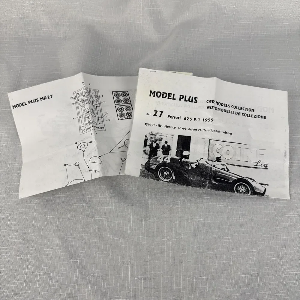 Models Plus 1:43 1955 Ferrari 625 F1 Monaco GP #MP27